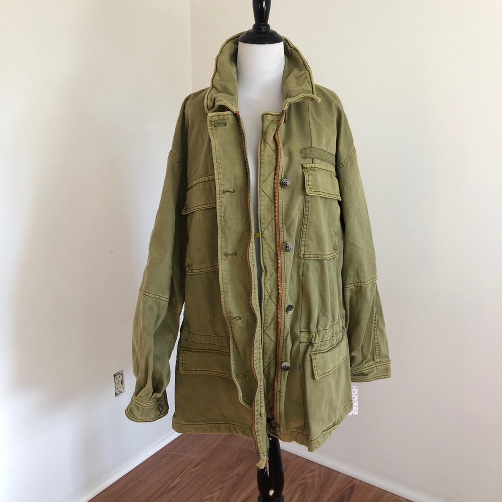 Free People Utility Jacket Army Green